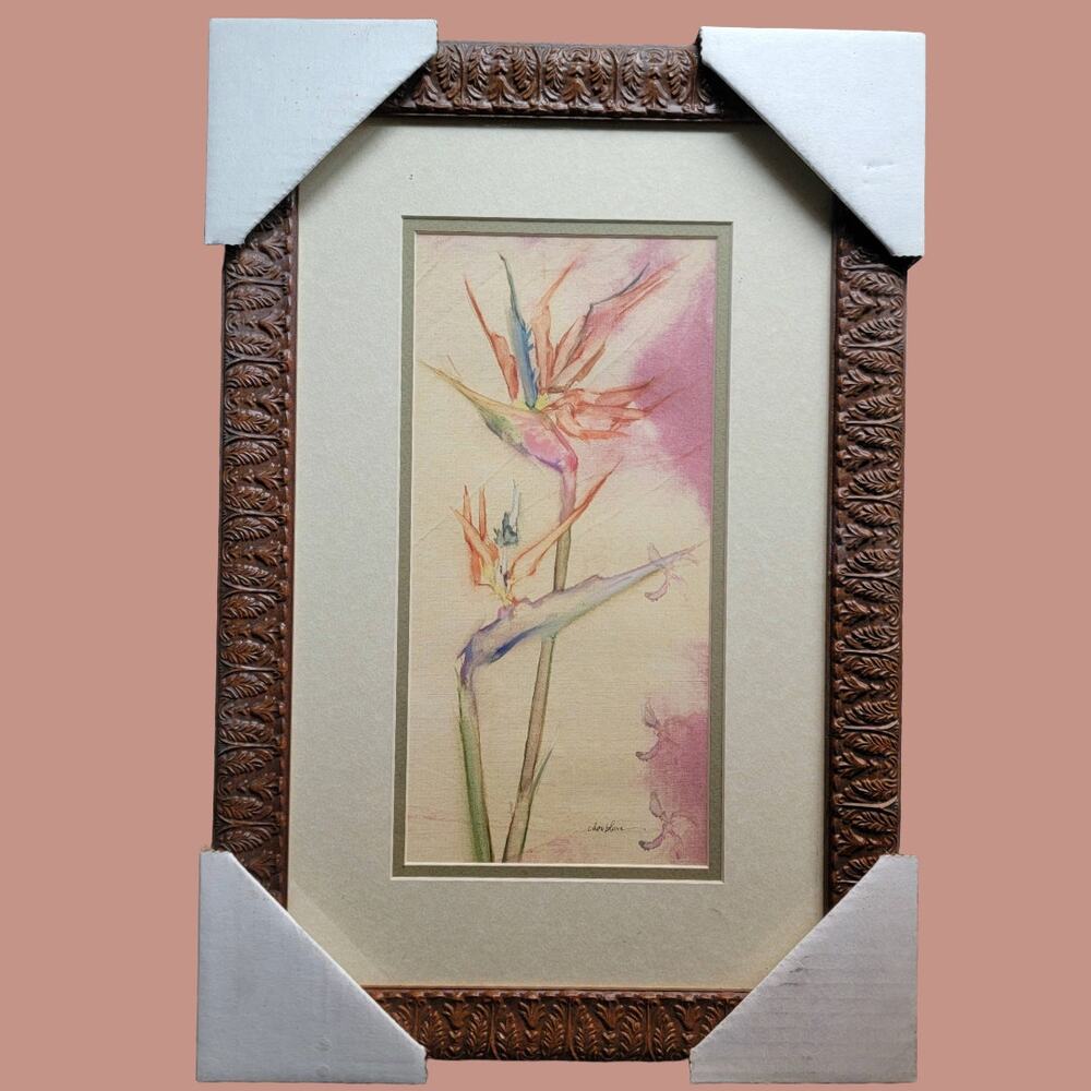 Vintage 2003 "Tropical Floral II Birds of Paradise" by Cheri Blum for Target